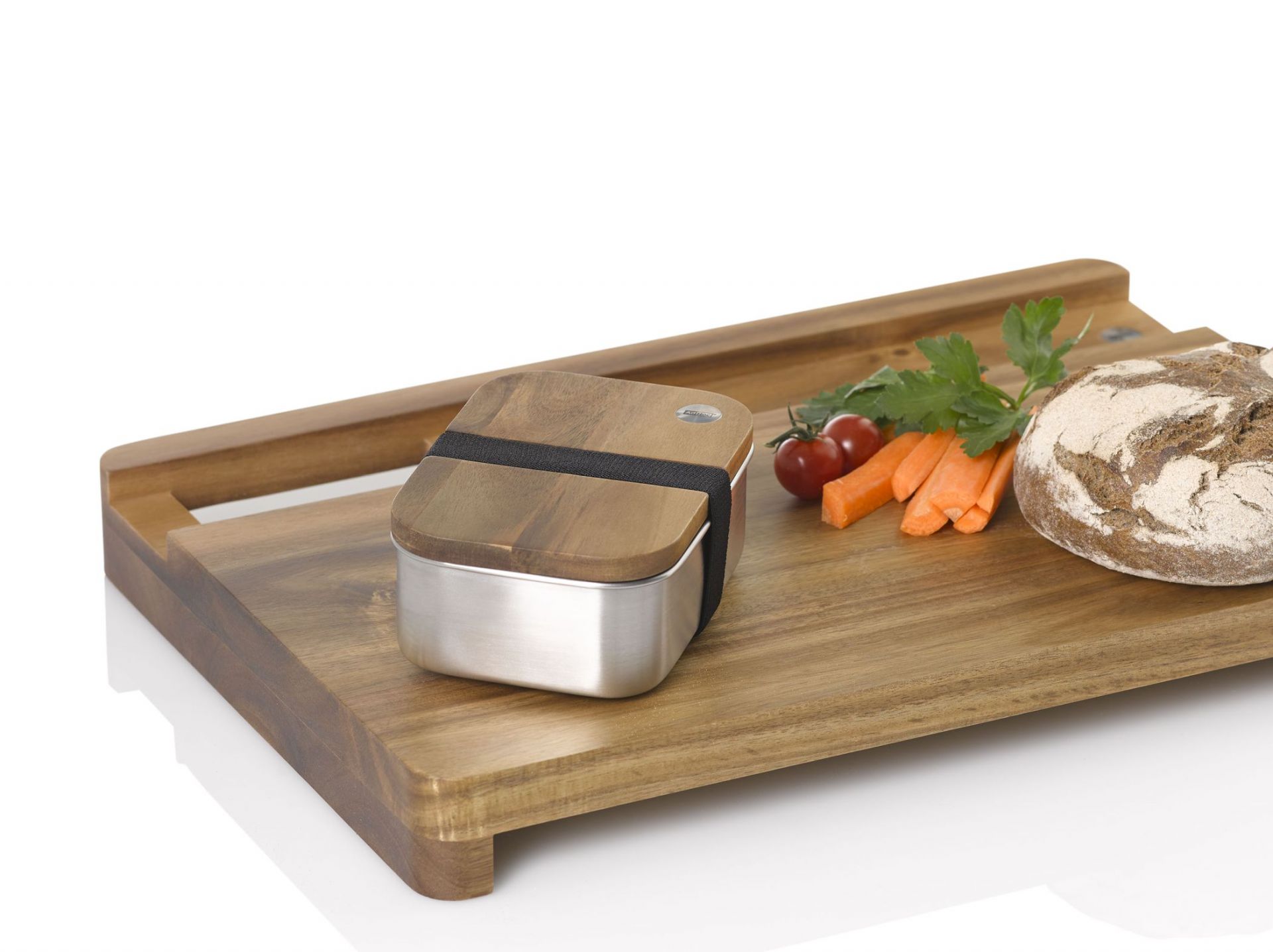 Cutting board with integrated lunch box Cotto AdHoc SINGLE PIECES