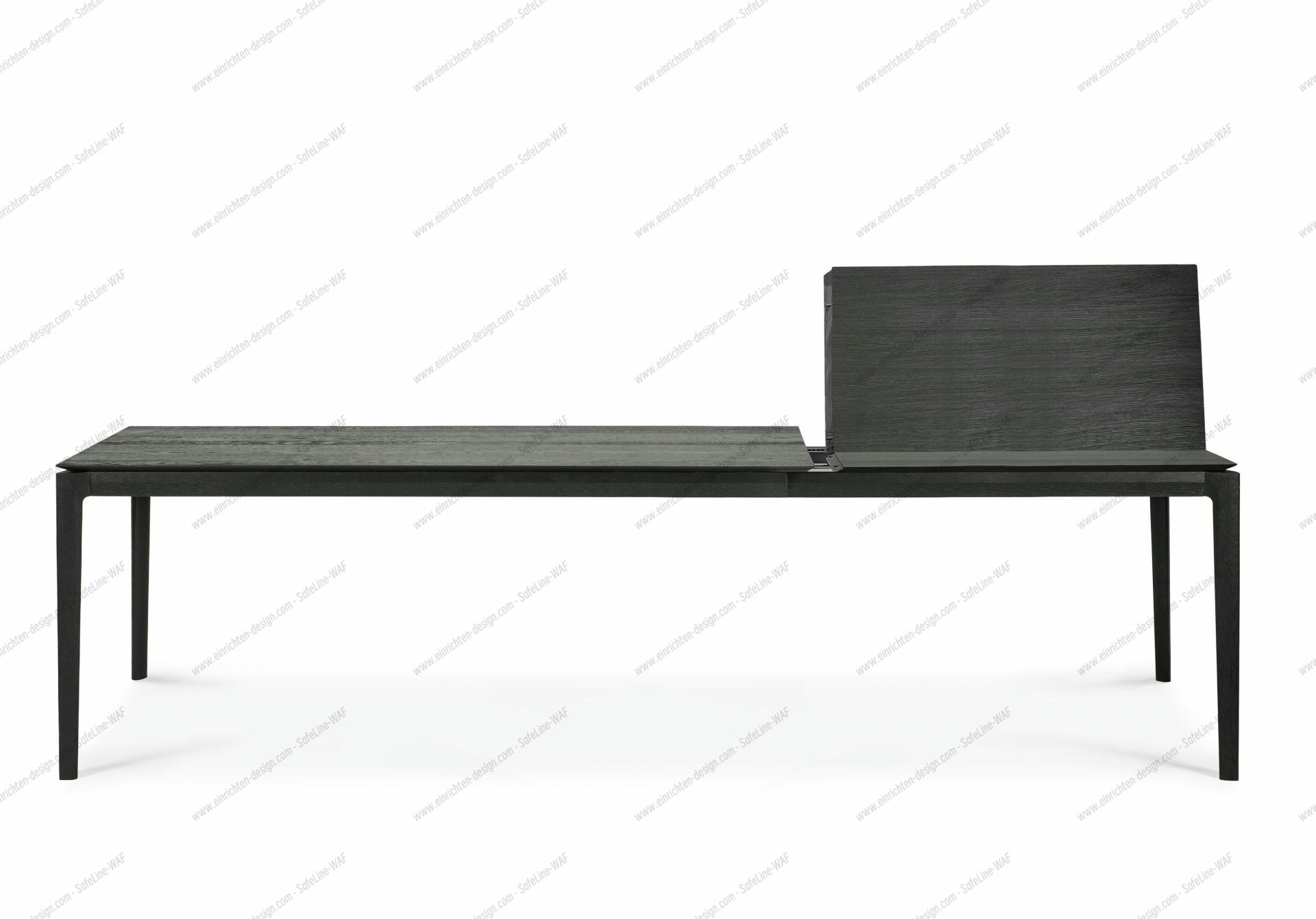 Bok extendable Table oak black - rectangular Ethnicraft