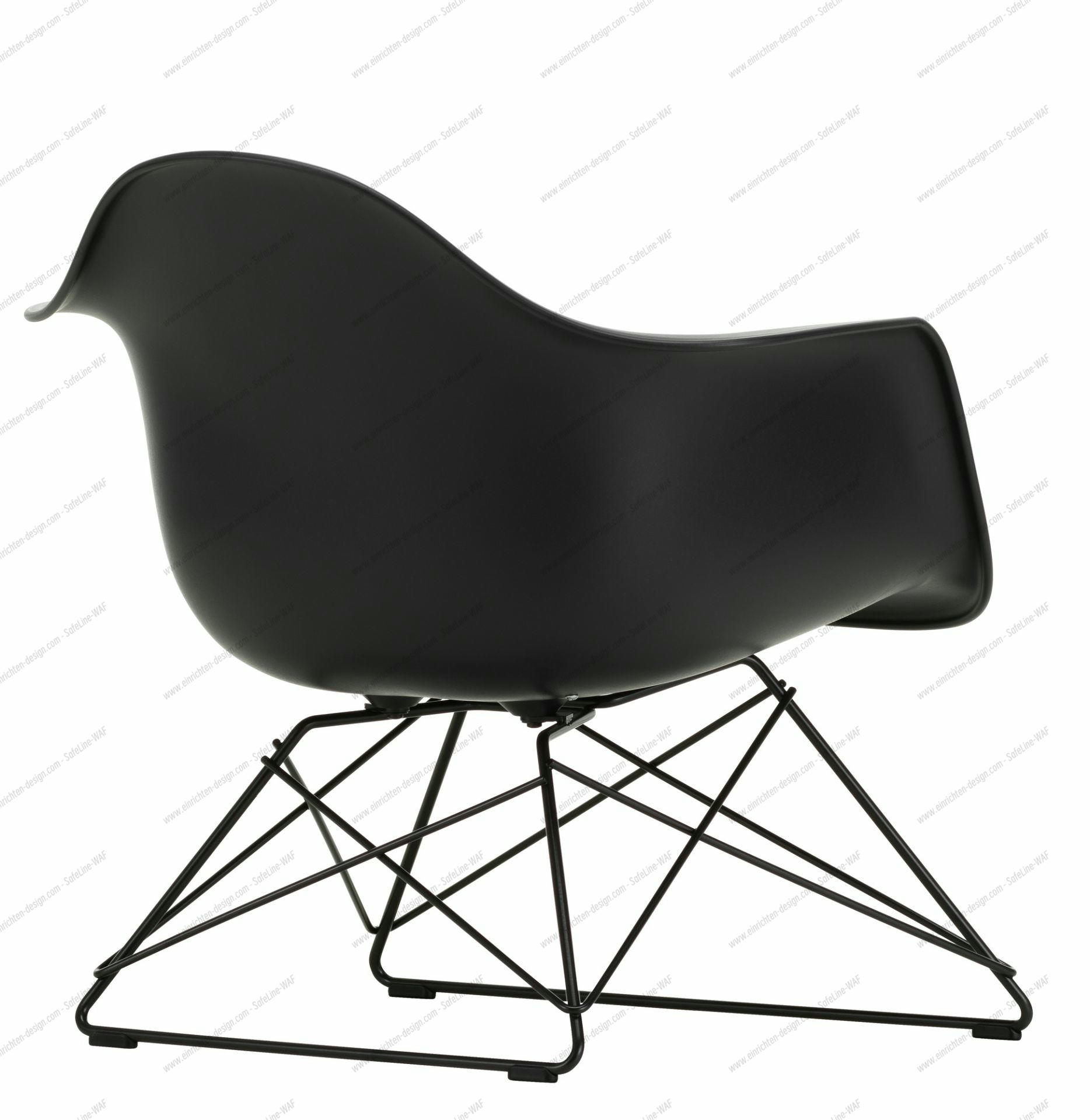 Eames Plastic Arm Chair DAW Chair Vitra Maple yellowish - Rust orange