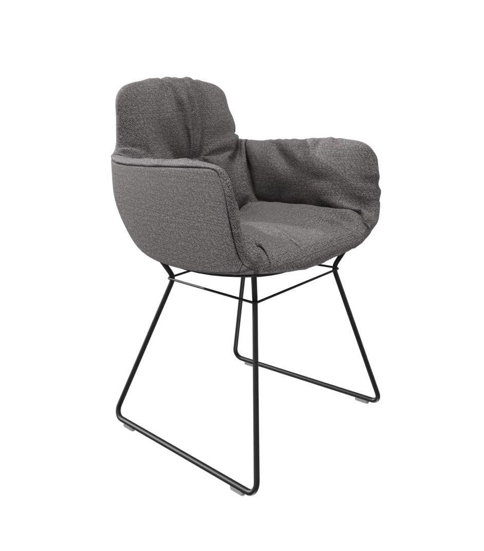Leya chair armrest high Fabric Safire Freifrau Manufaktur