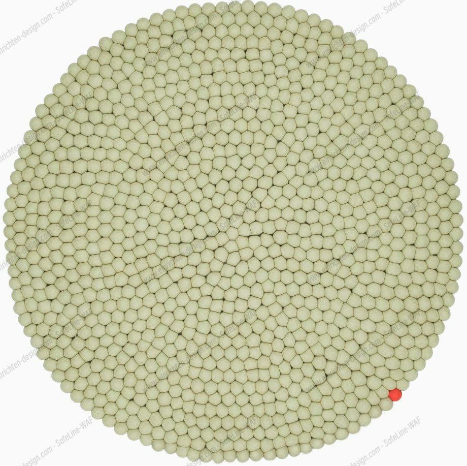Big One Round Felt carpet Ø 160 cm myfelt Green beige