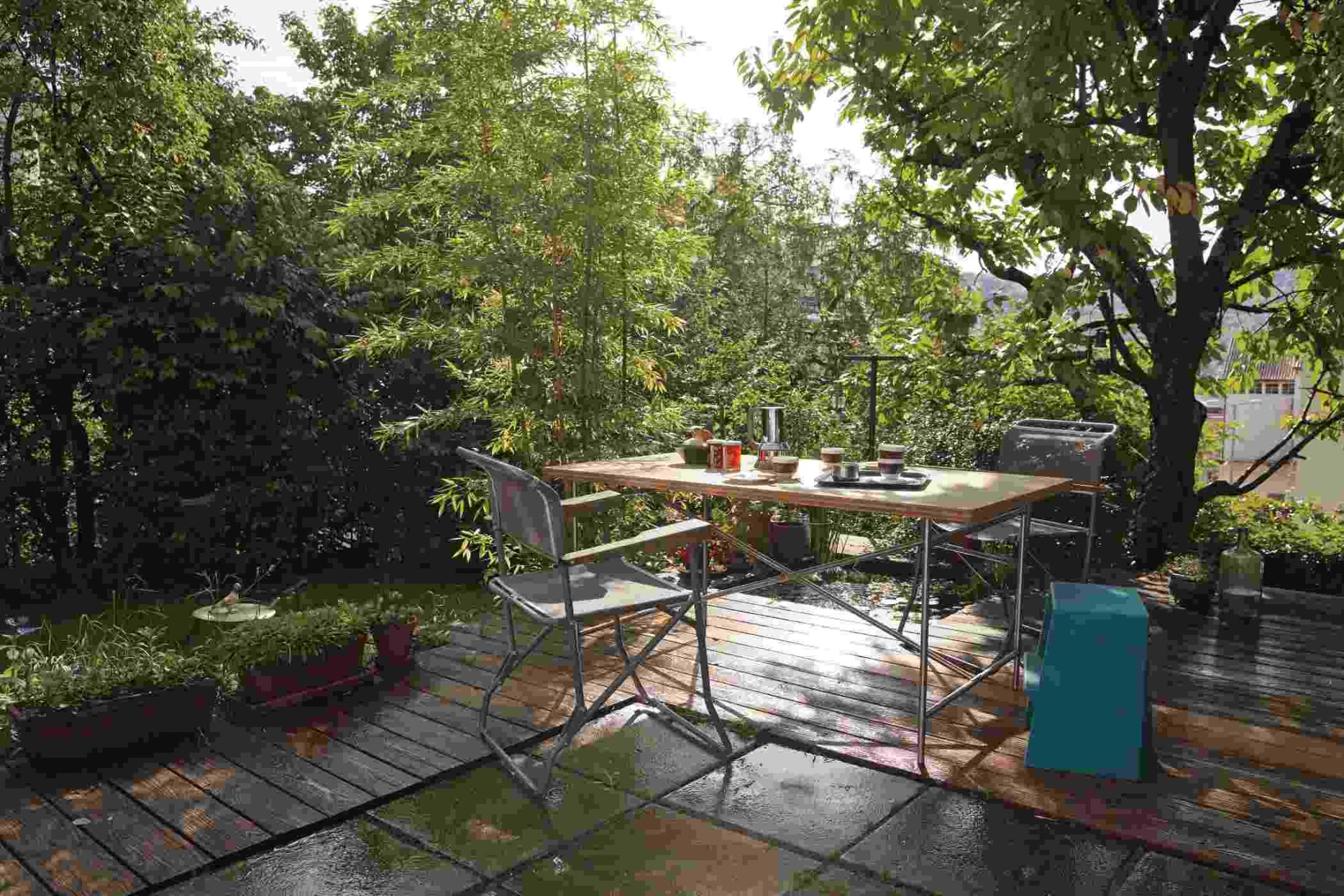Eiermann 2 dining table indoor / outdoor complete Richard Lampert  