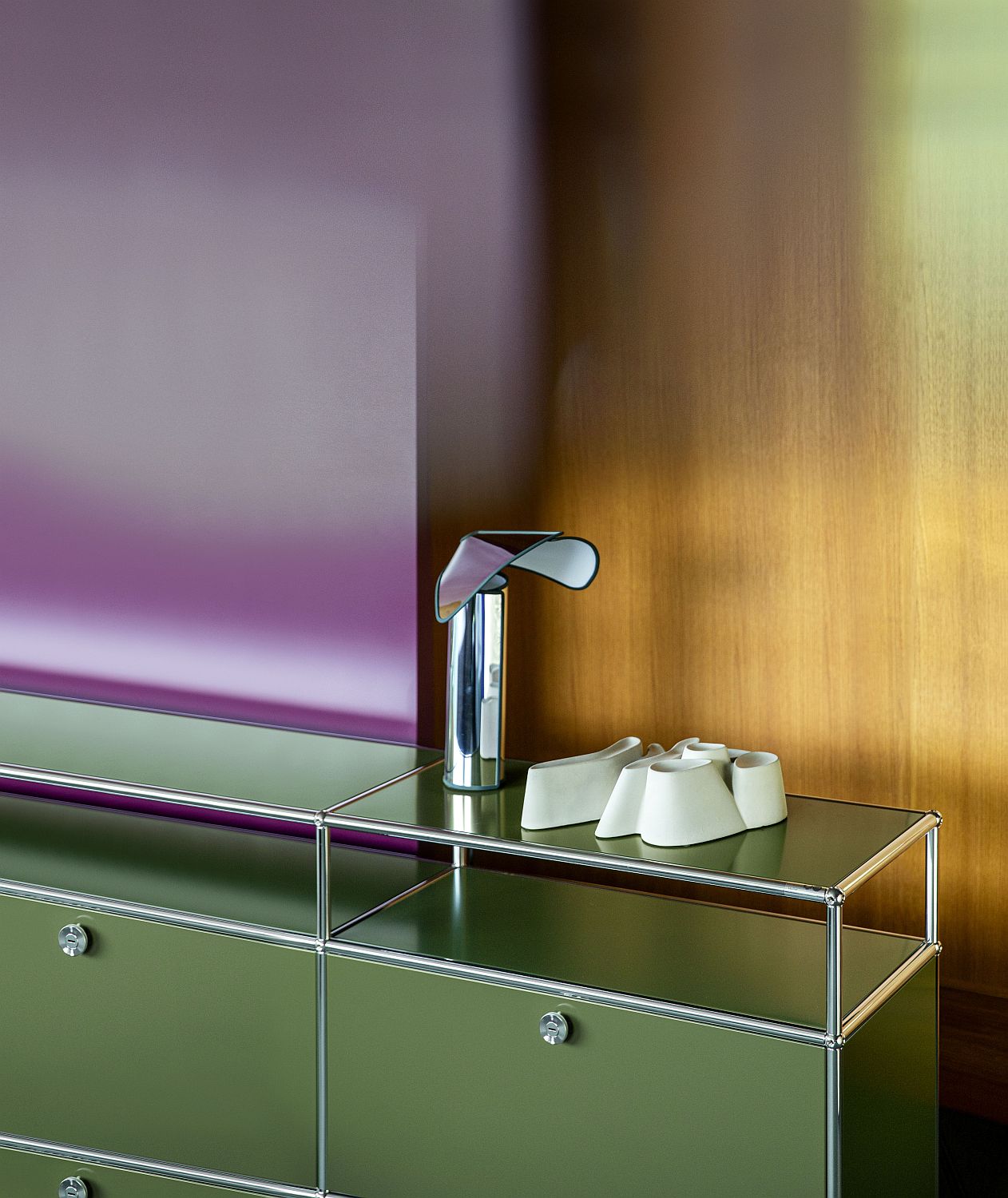 USM Haller Sideboard TV Hi-Fi-Möbel – QUICK SHIP-graphitschwarz