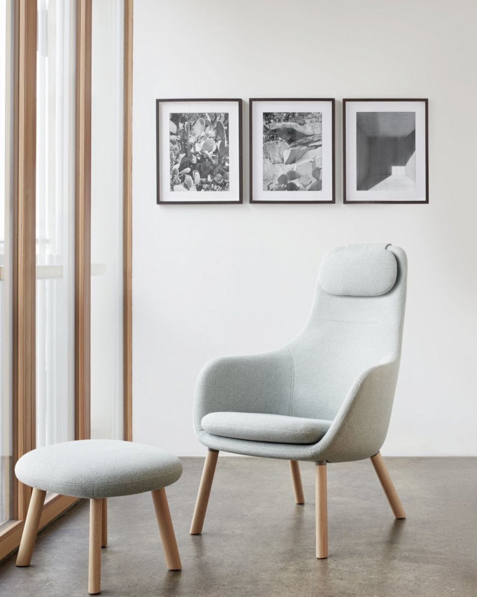 Hal Lounge Chair Armchair + Ottoman Seat Cushion loose Vitra  