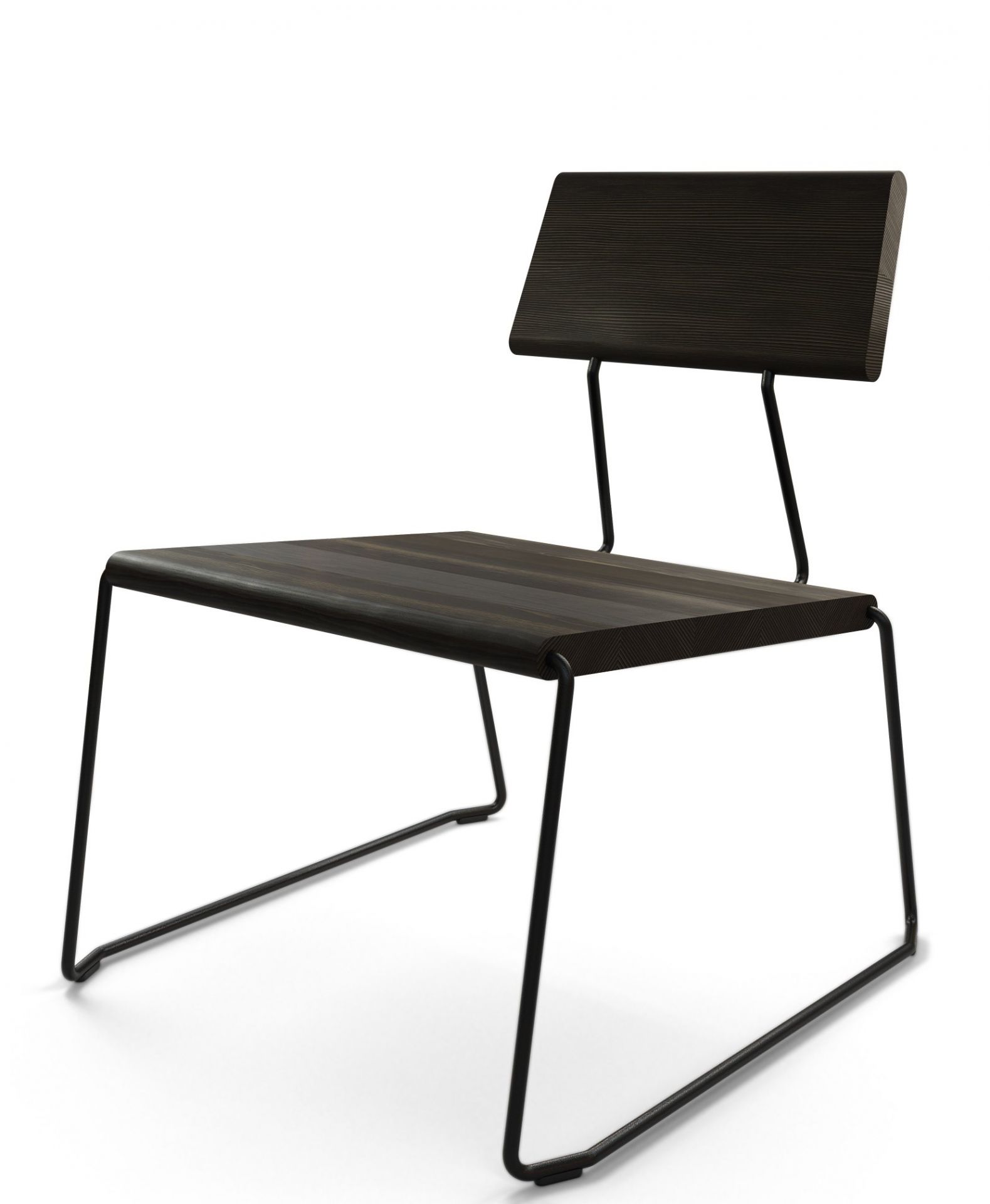 D:007 Lounge Chair Charcoal Black Fuchs & Habicht