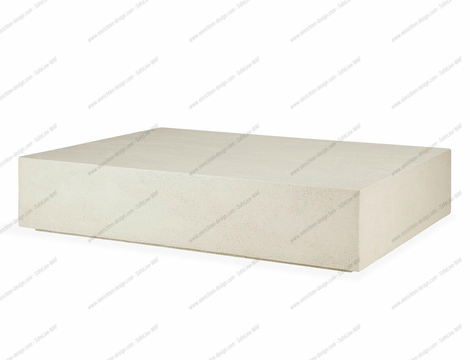 Elements Coffee Table Microcement Off White Rectangular Ethnicraft