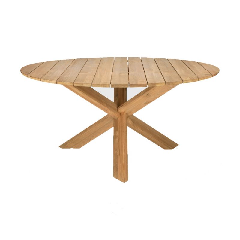Circle Outdoor Dining Table Teak Ethnicraft
