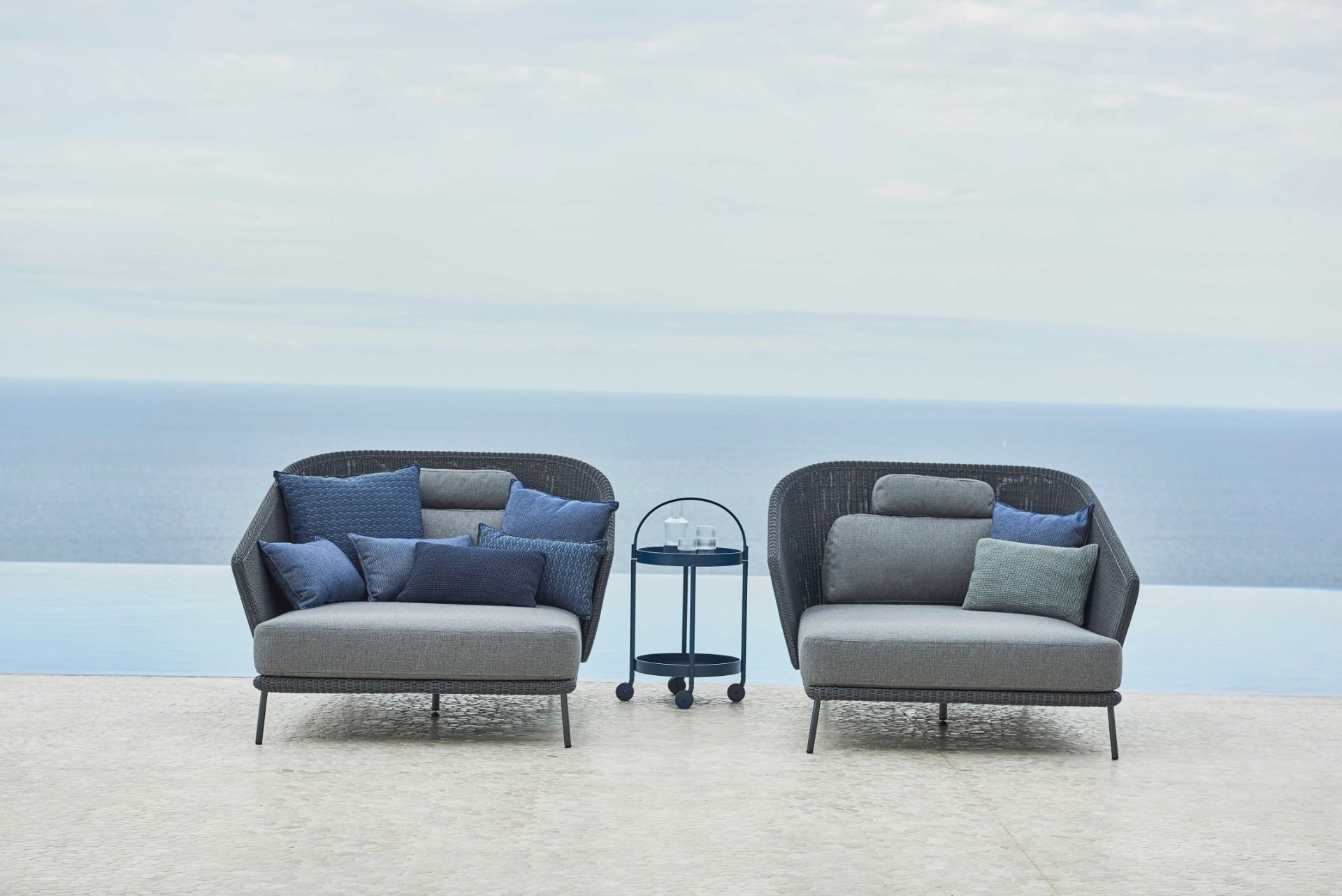 Mega Outdoor Daybed Backrest right Cane-Line