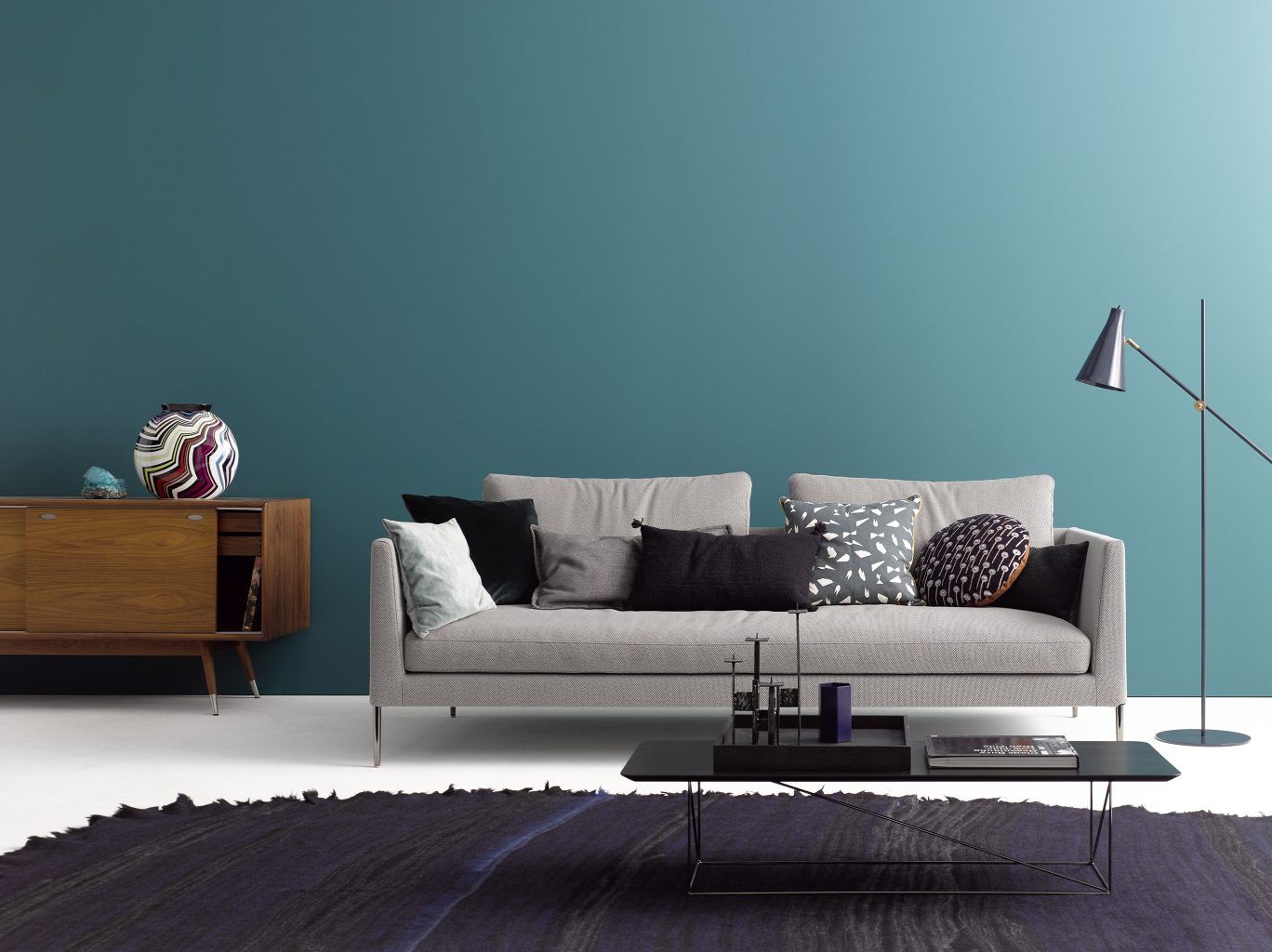Pilotis Sofa without back cushions Cor