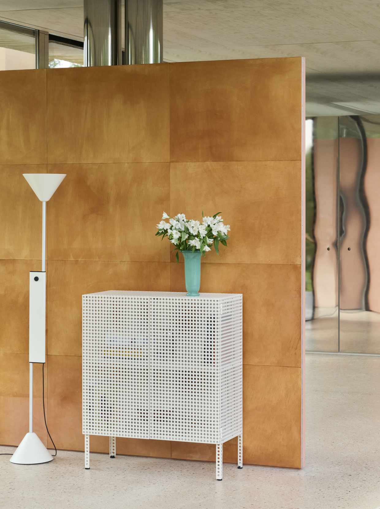 Perforated Cabinet Floor Medium Sideboard Hay