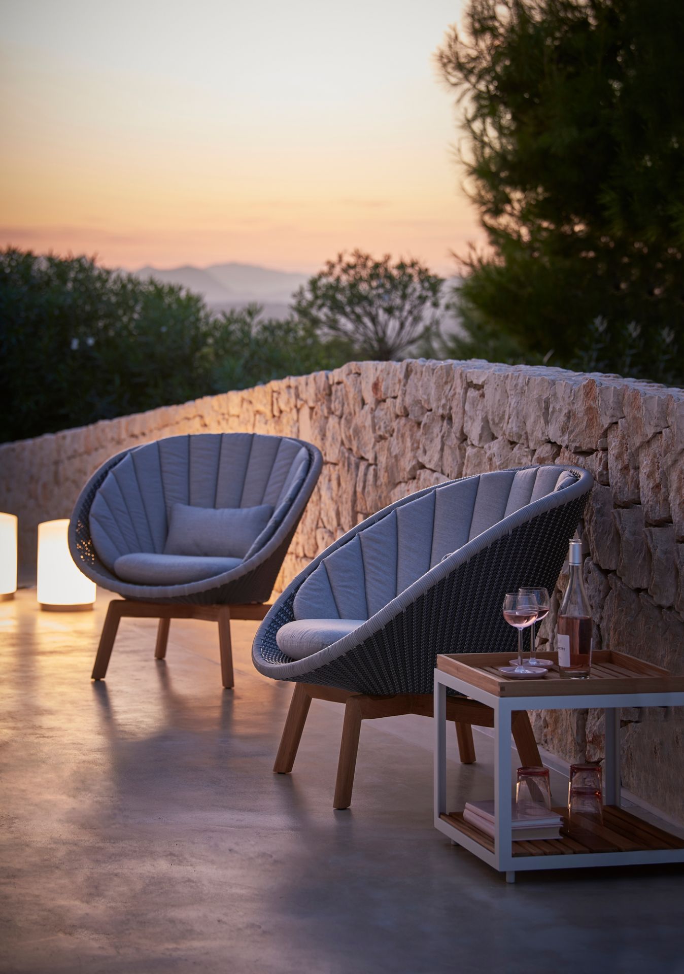 Peacock Outdoor Lounge chair Fiber Cane-Line