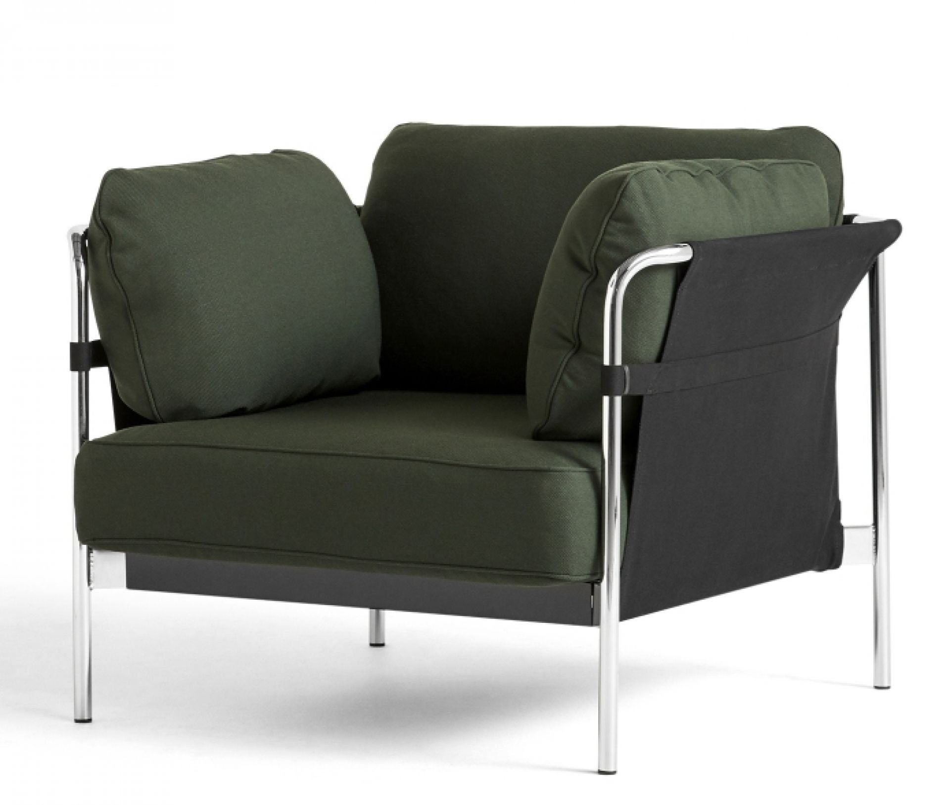 Can Armchair Hay Steelcut 975 - chrome