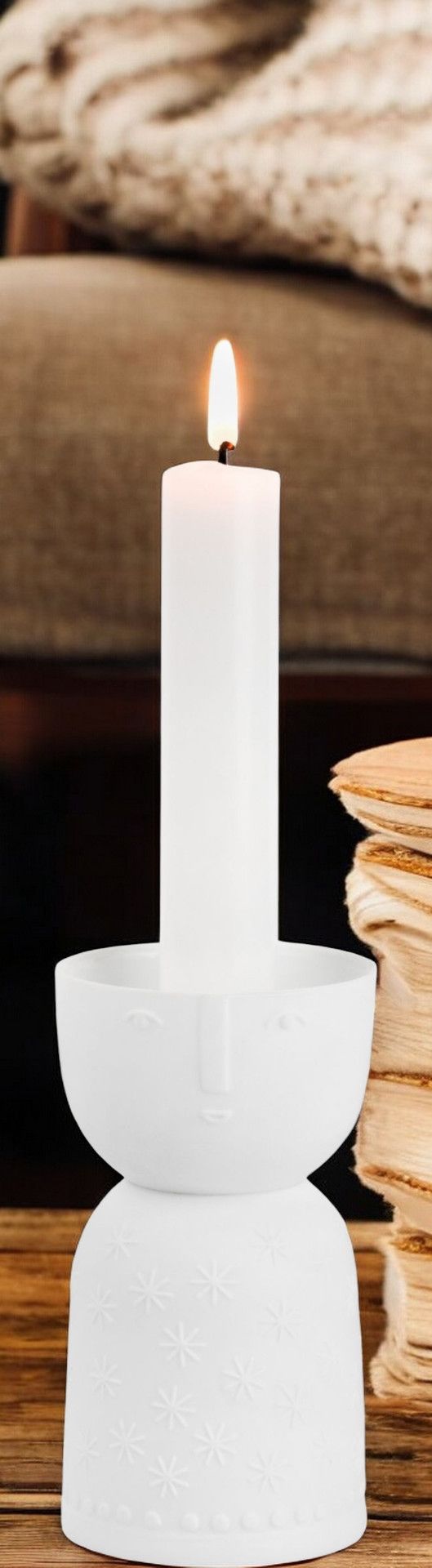 Porcelain layers Lichtgestalt Stella candle holder wheels SINGLE PIECES
