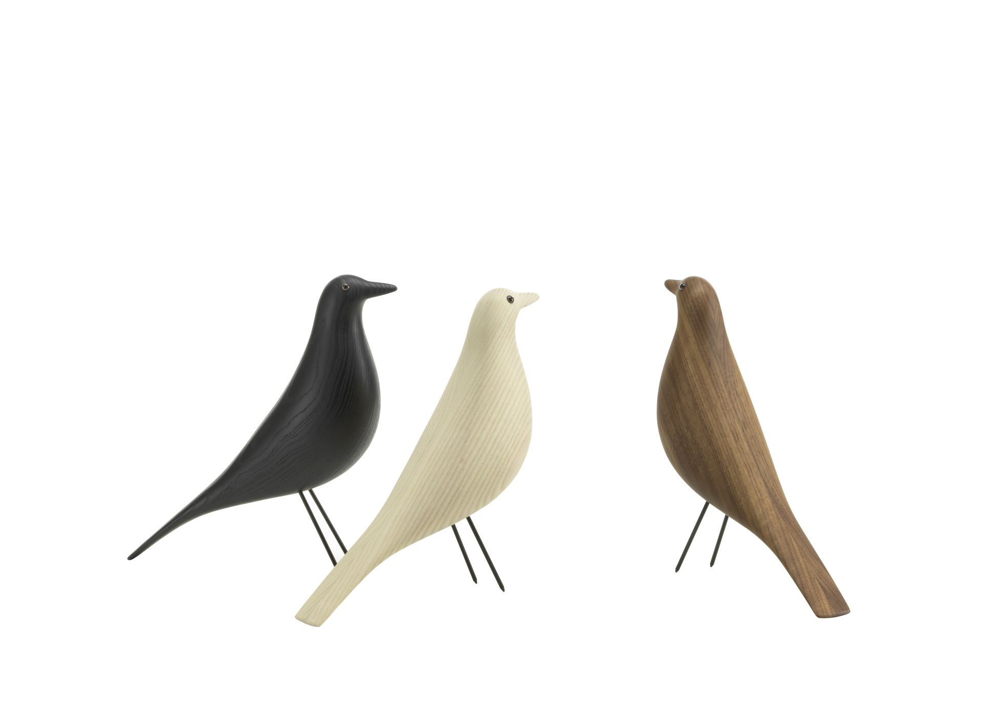 Eames House Bird sculpture white oiled ash Vitra