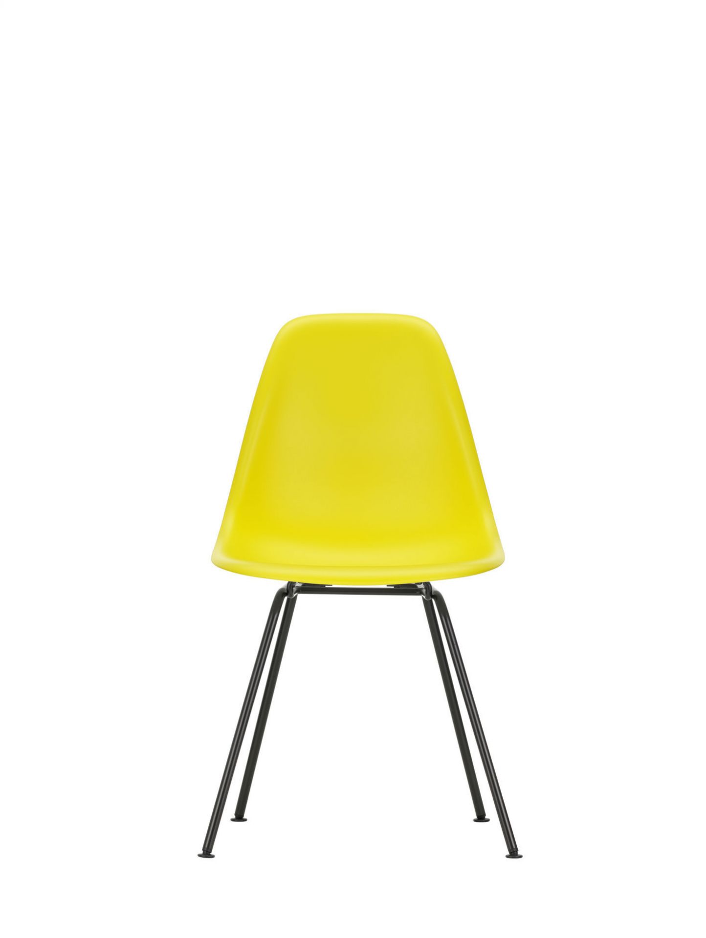 Eames Plastic Side Chair DSX Chair Vitra Chrome - White