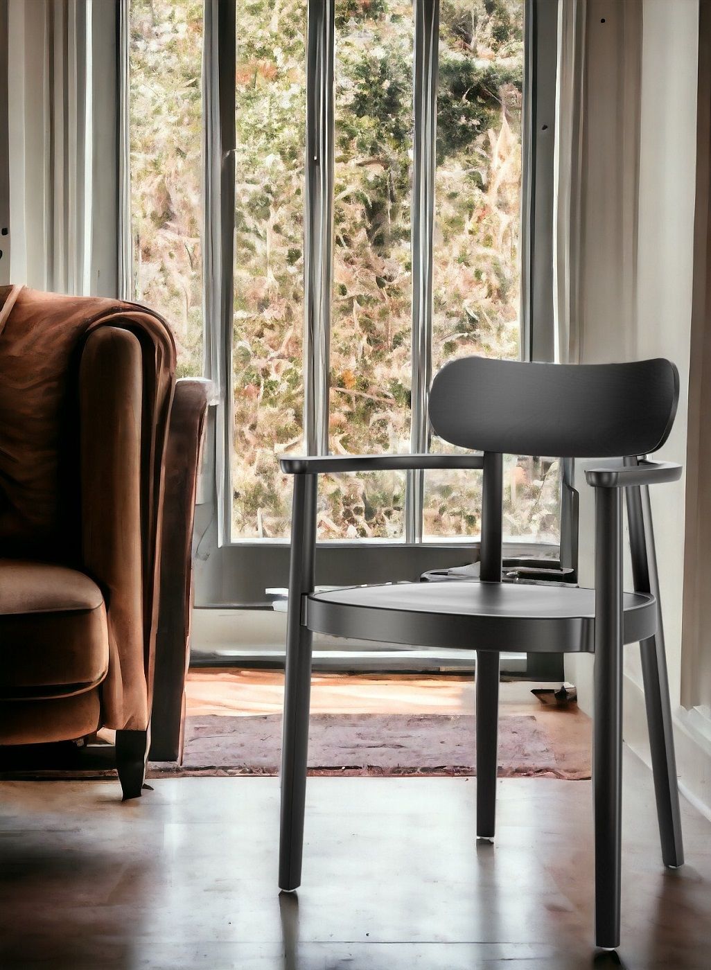 118 MFV Wooden chair with armrests Thonet