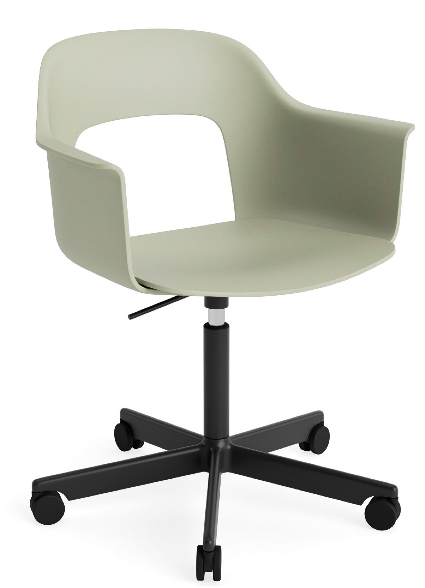Layout Armchair 241 Armchair 5-star base swivel mechanism with gas spring Hay 
