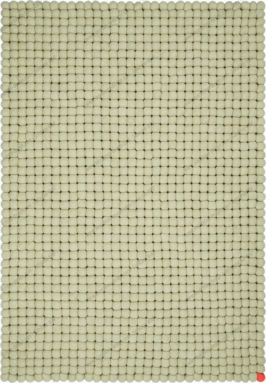 Big One Rectangular Felt carpet 200 x 300 cm myfelt Green beige