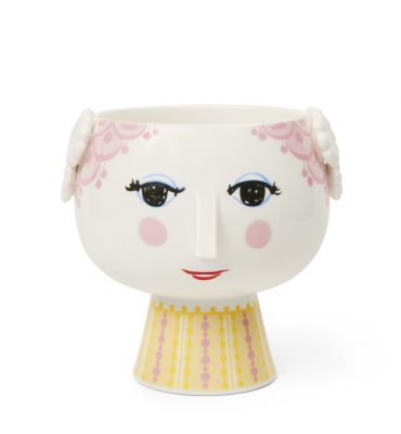 Eva Flowerpot on base Ø15,5cm pink Bjørn Wiinblad