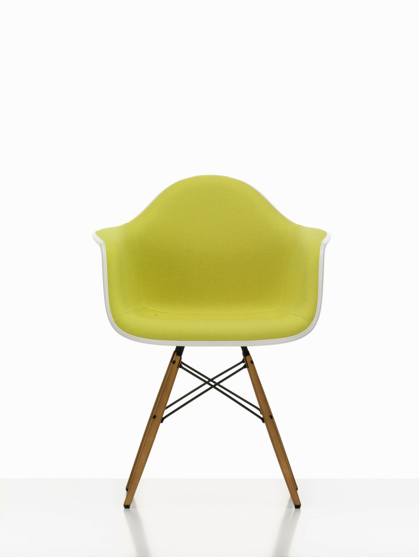 Eames Plastic Arm Chair DAW Chair Fully upholstered Vitra
