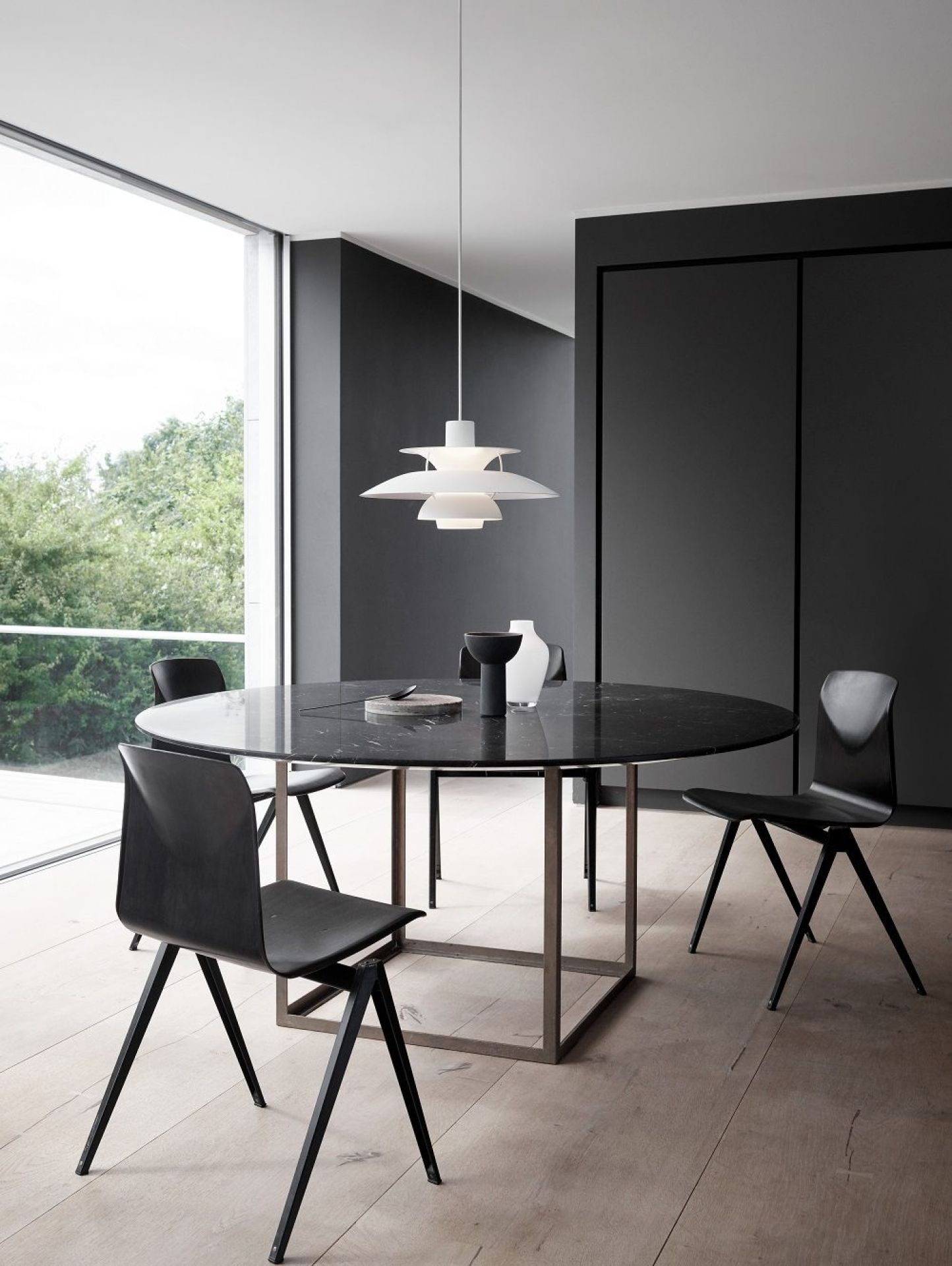 PH 5 Monochrome Pendant light Louis Poulsen Dusty Indigo