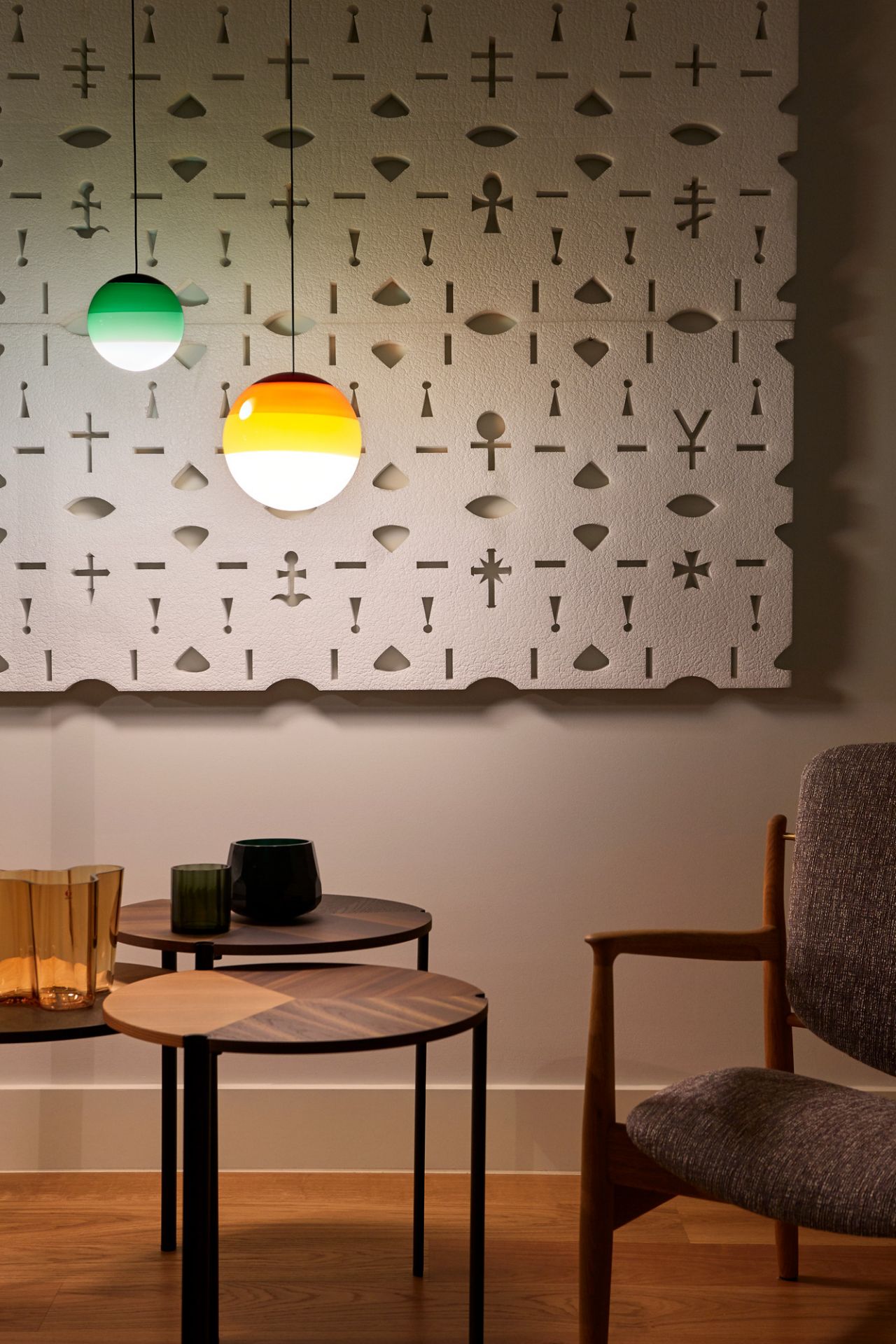 Dipping Light 20 LED Pendant light Marset green