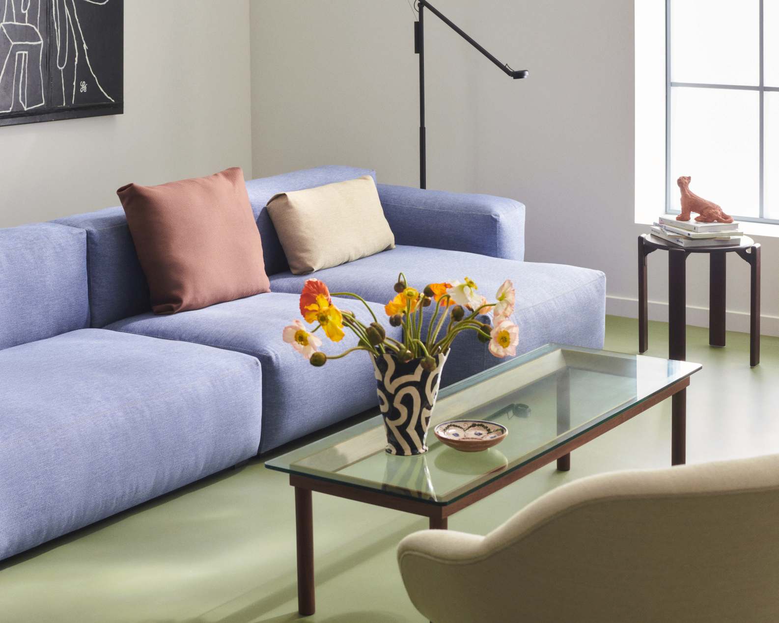 Mags Soft Sofa 3-seater Combination 4 with armrest left Hay 