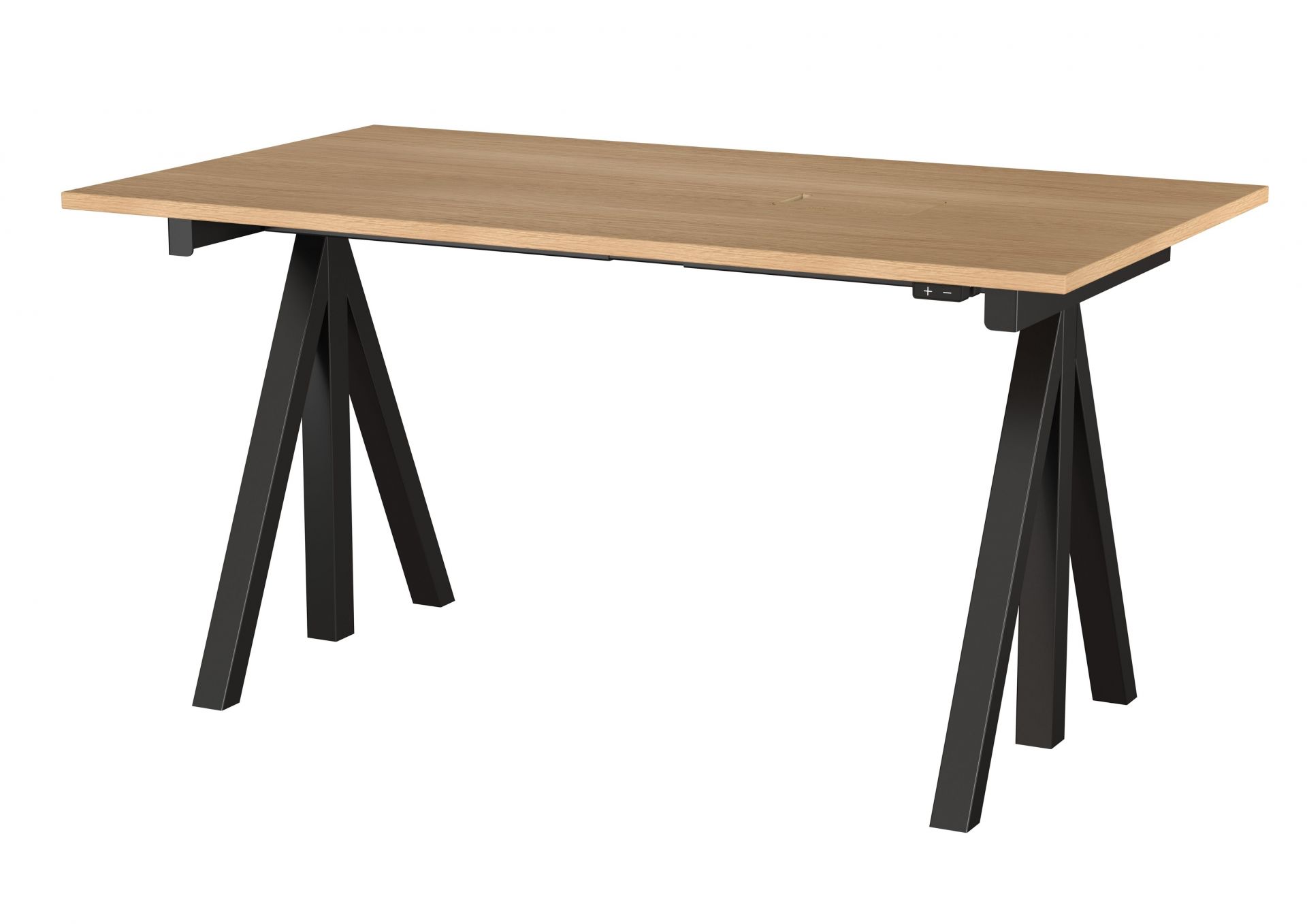 Works Desk height adjustable W140cm String Furniture