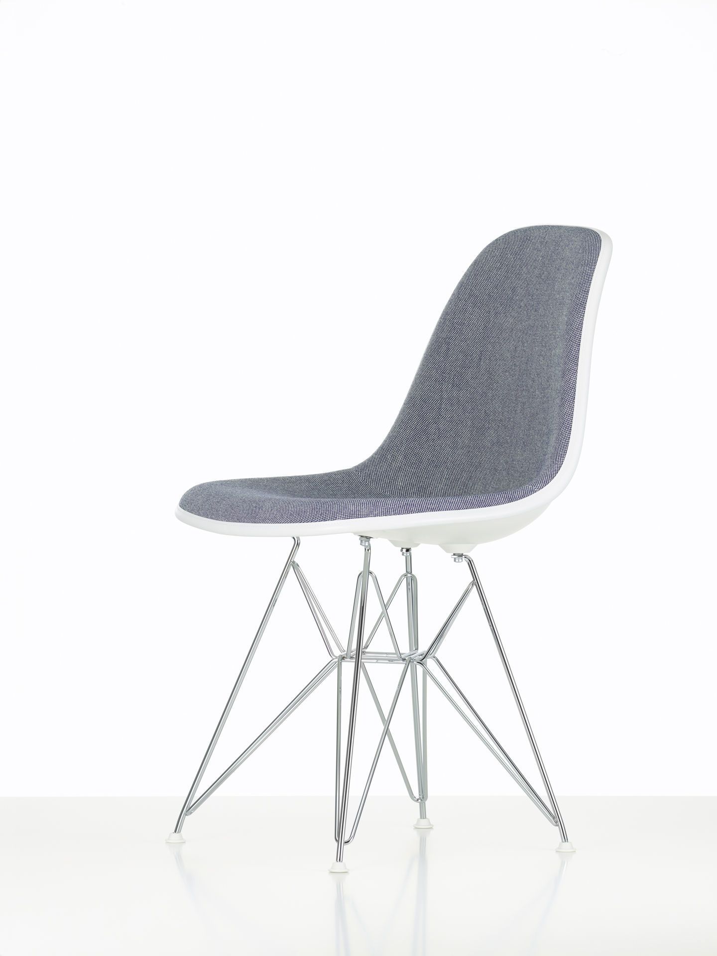 Eames Plastic Side Chair DSR Chair Fully upholstered Vitra