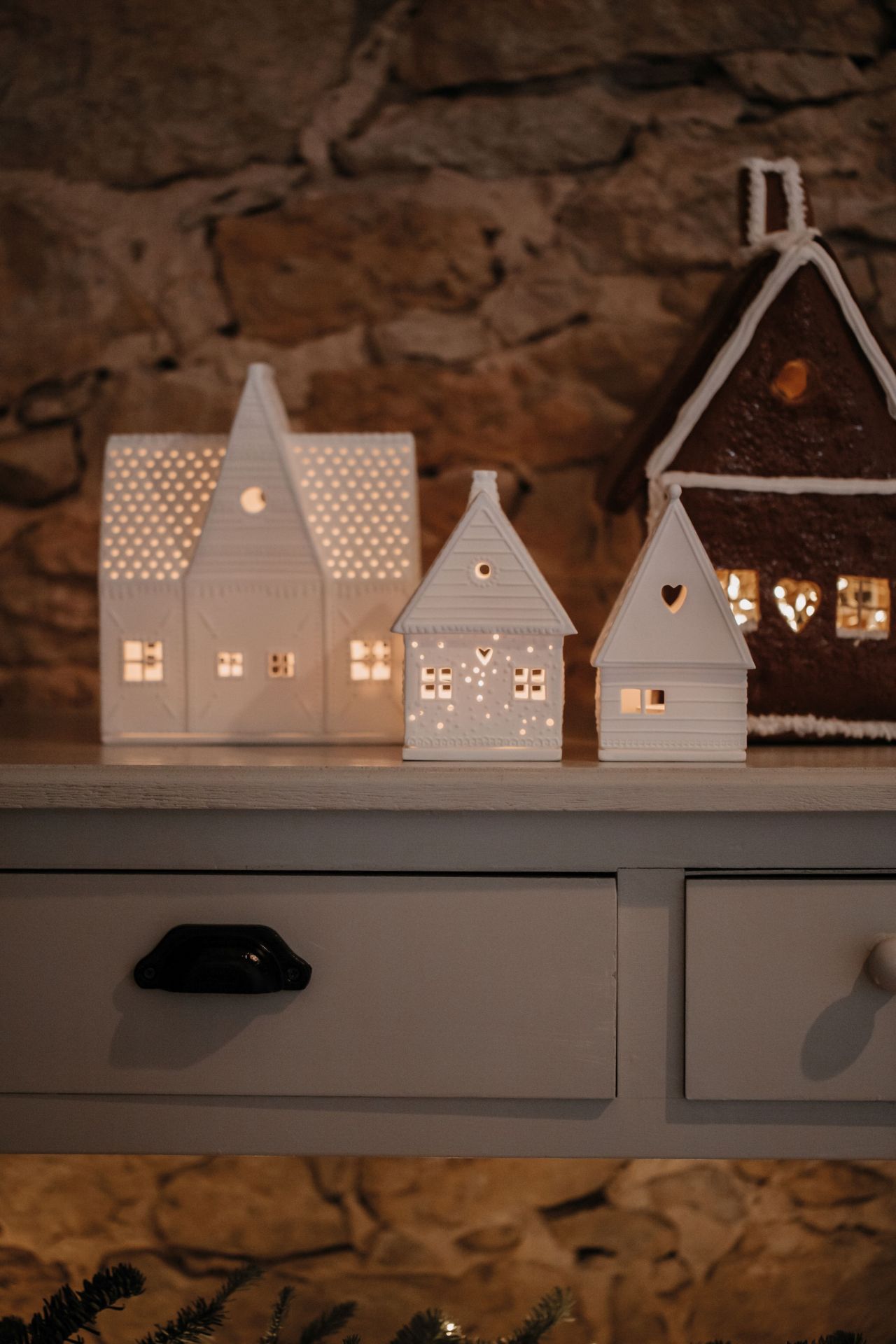 Gingerbread Light House large Räder