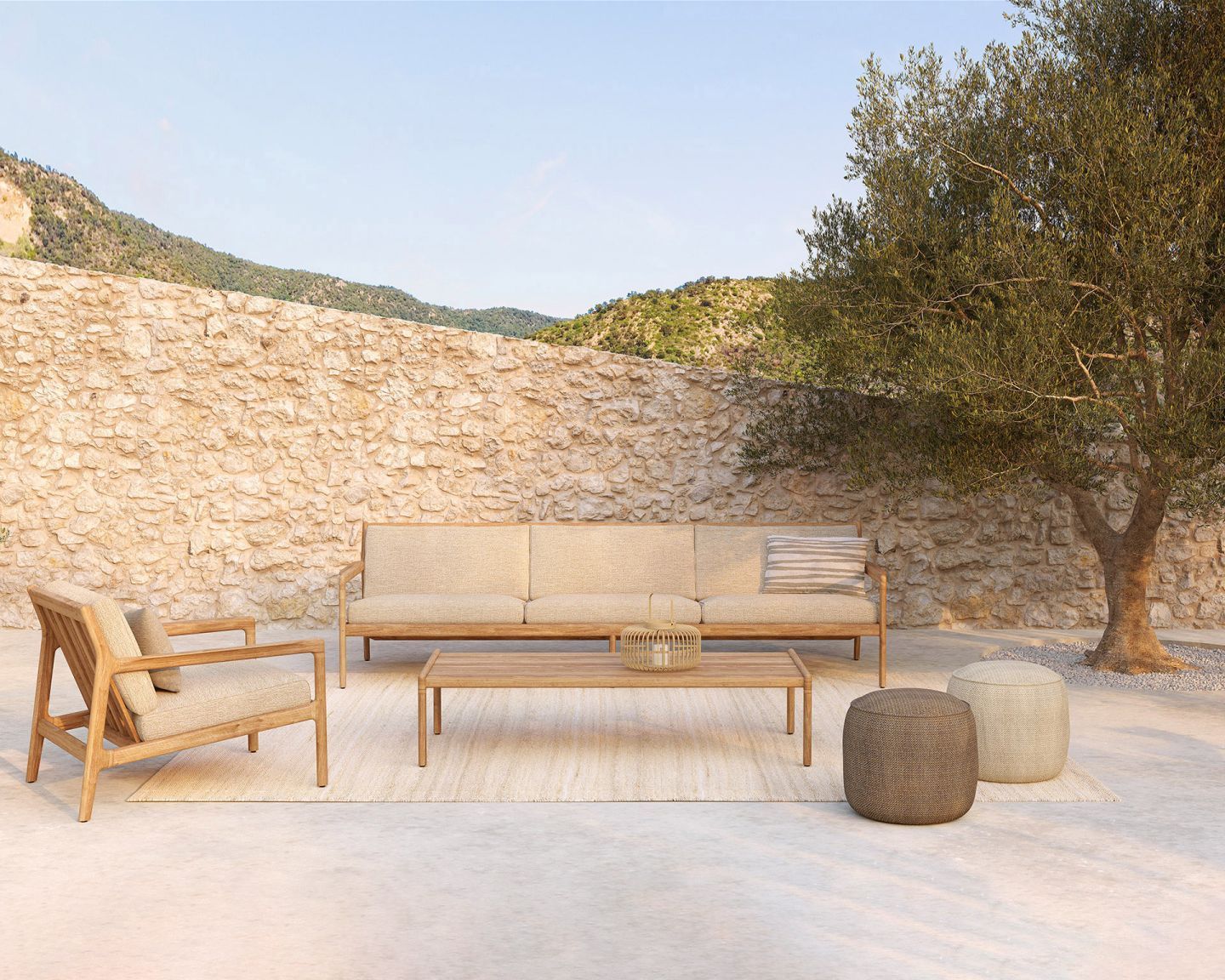 Donut Seating Stool Outdoor Mocha Ethnicraft