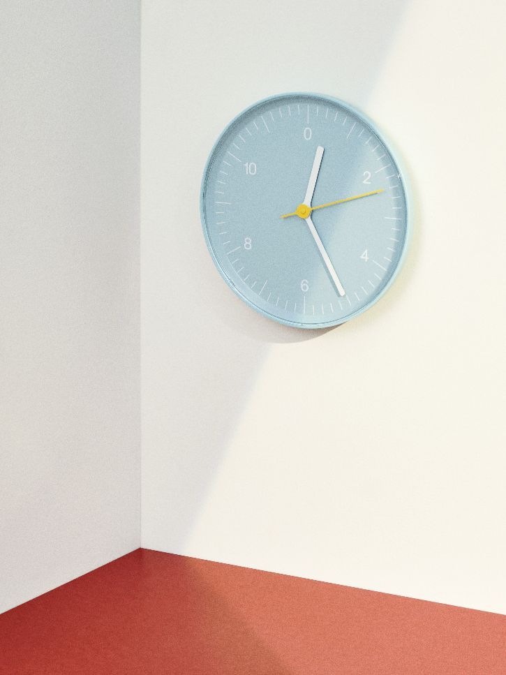 Wall Clock Hay Pink