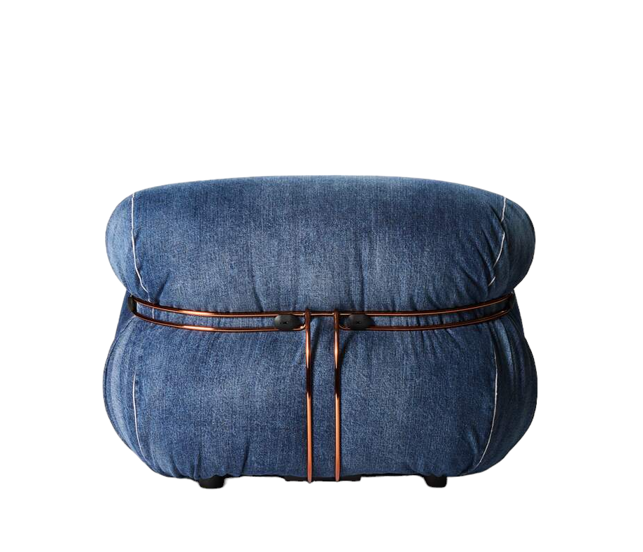 Soriana denim armchair Cassina