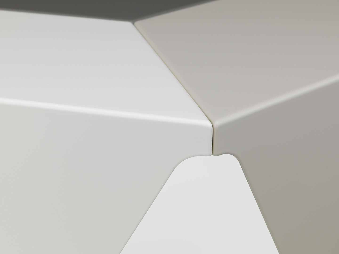 Prismatic Table side table, geometric design, Vitra