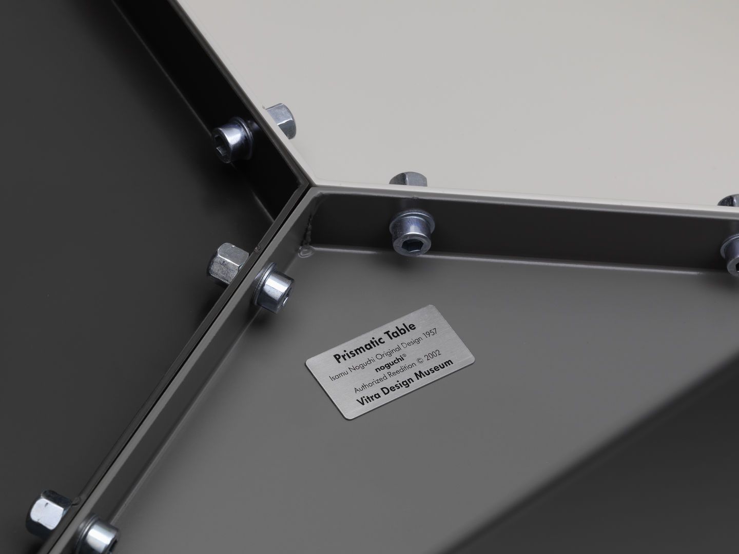 Prismatic Table side table, geometric design, Vitra