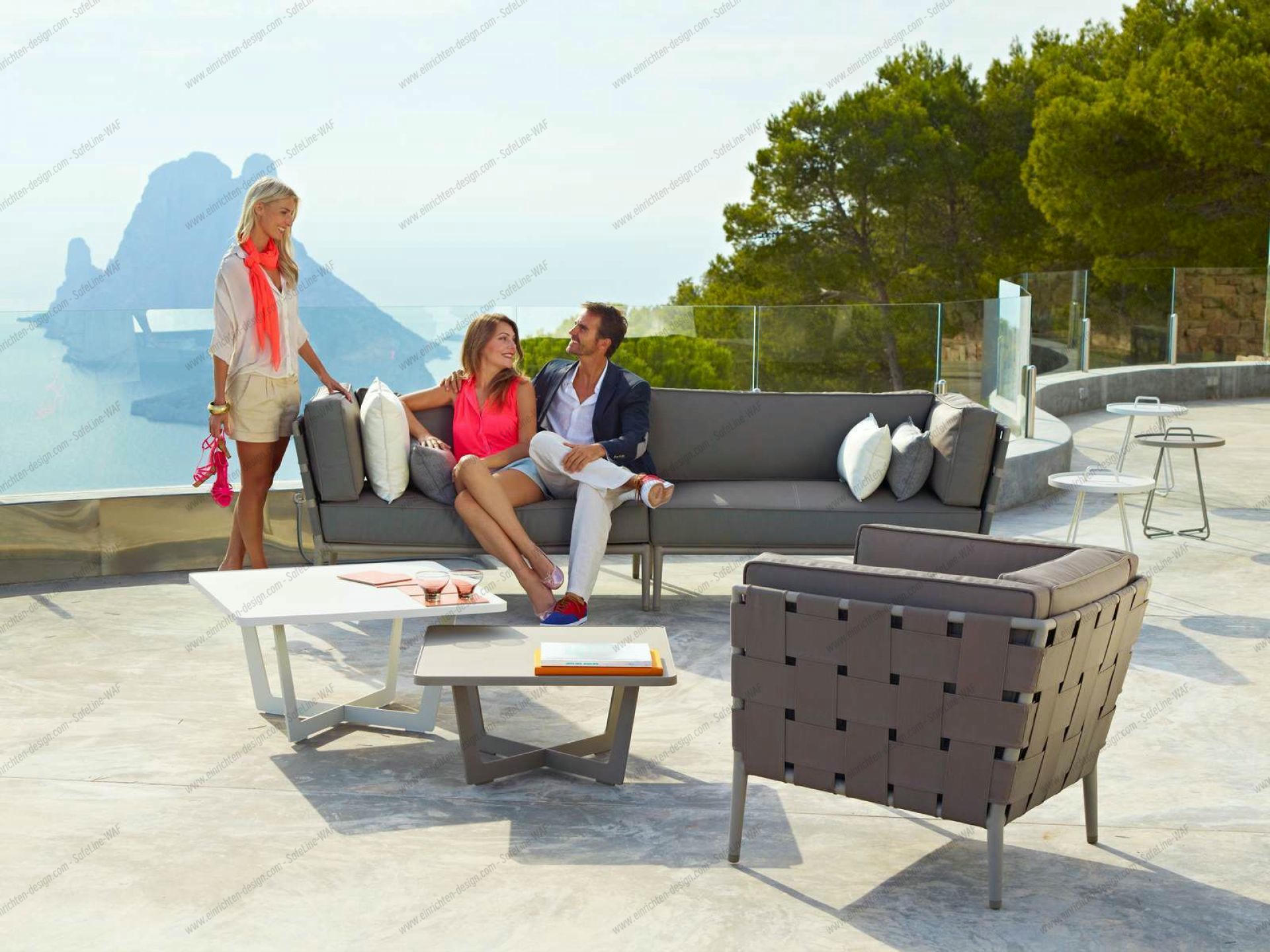 Conic Outdoor 2-seater modular sofa right Cane-Line