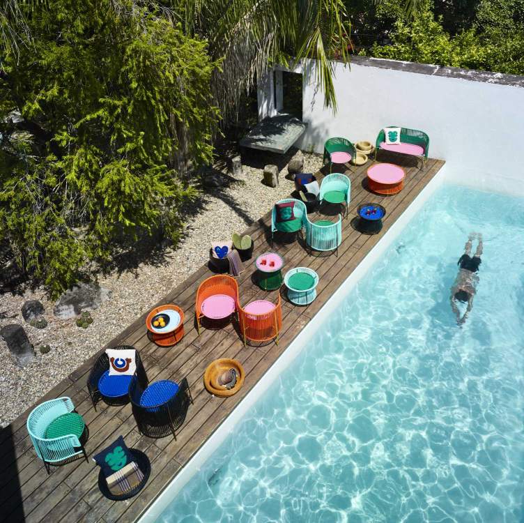 Caribe Vis a Vis Bench Outdoor ames