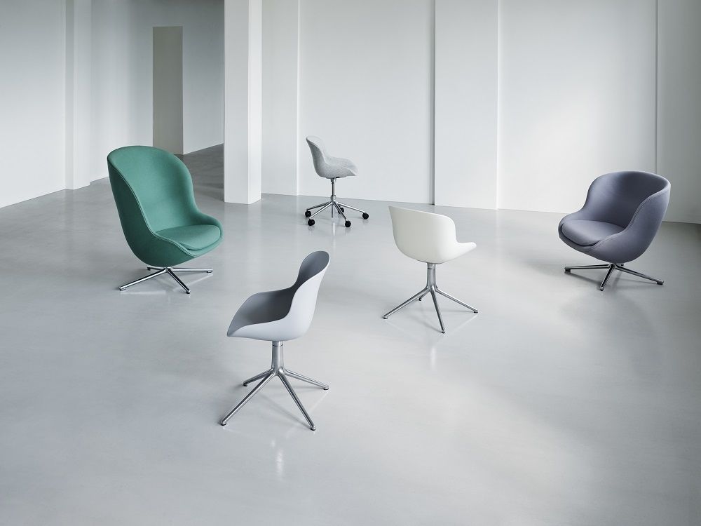 Hyg Lounge Chair Low Swivel Armchair Normann Copenhagen
