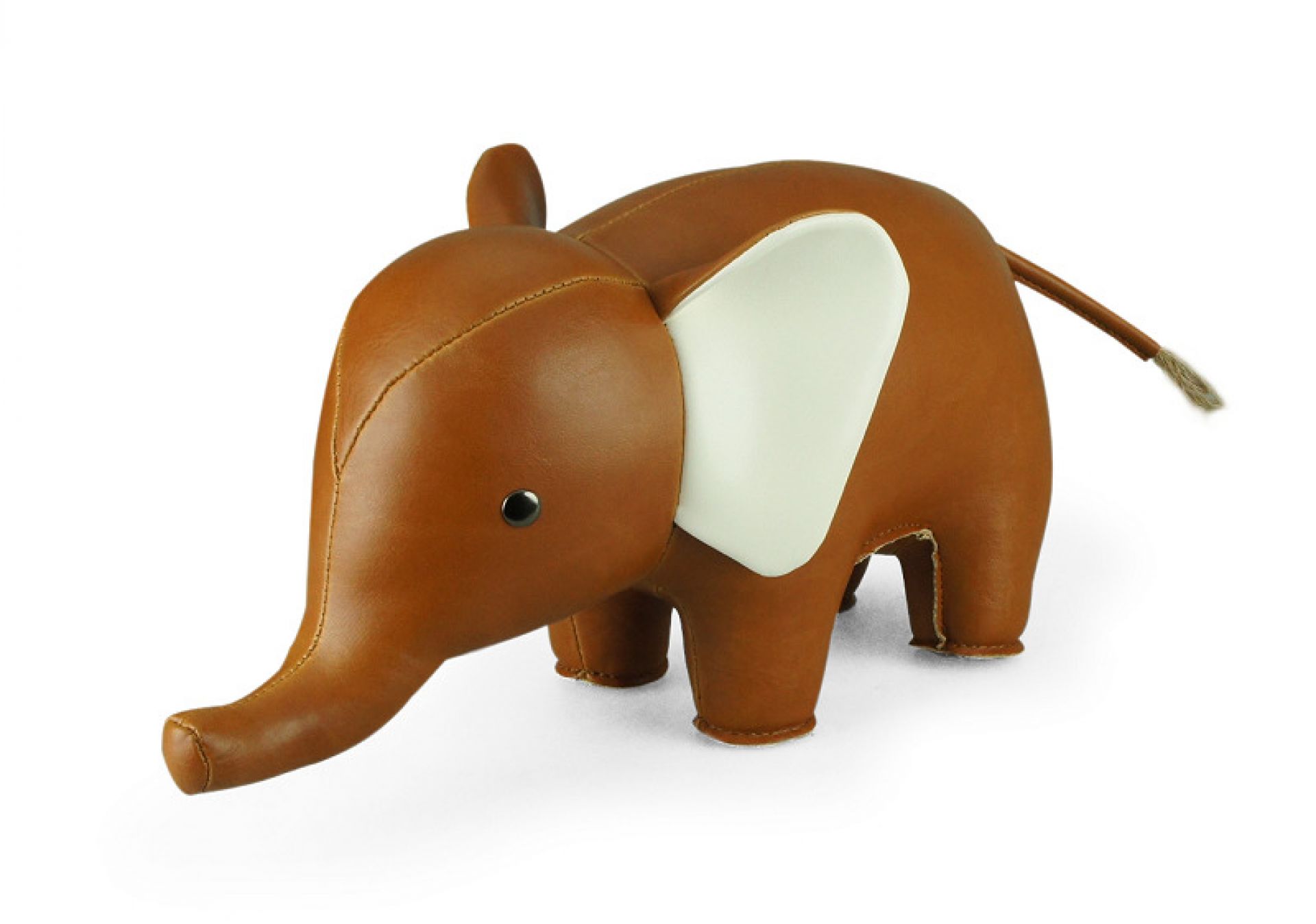 Bookend Classic Elephant Tan/White Züny
