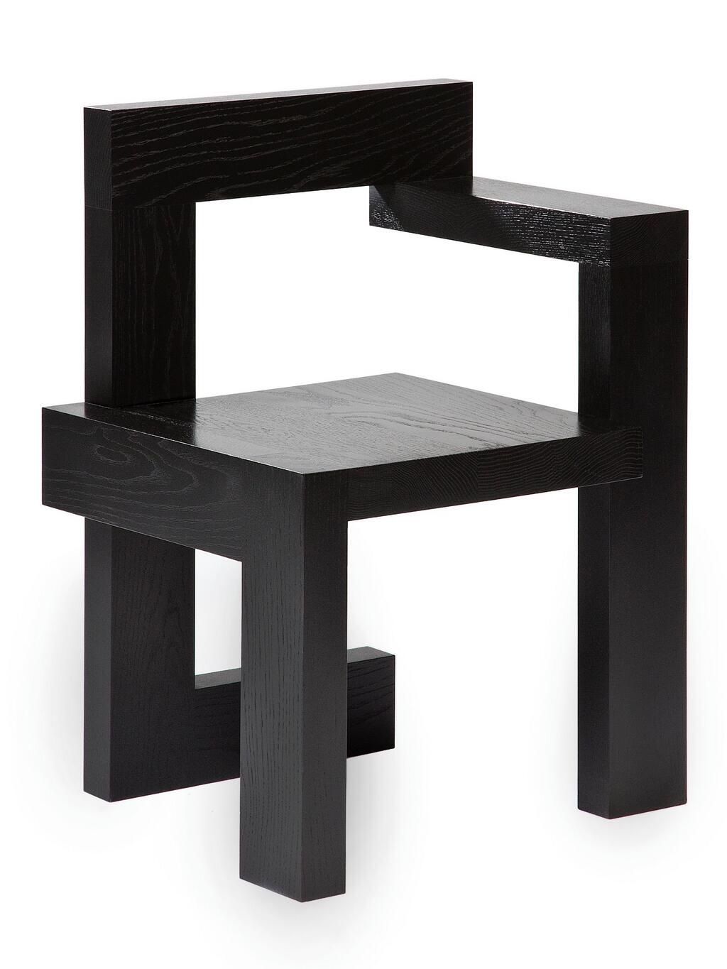 Steltman chair Spectrum Solid oak, black stained, matt lacquered
