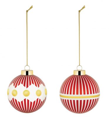 NZ04SET1 Delight Christmas bauble set Alessi   