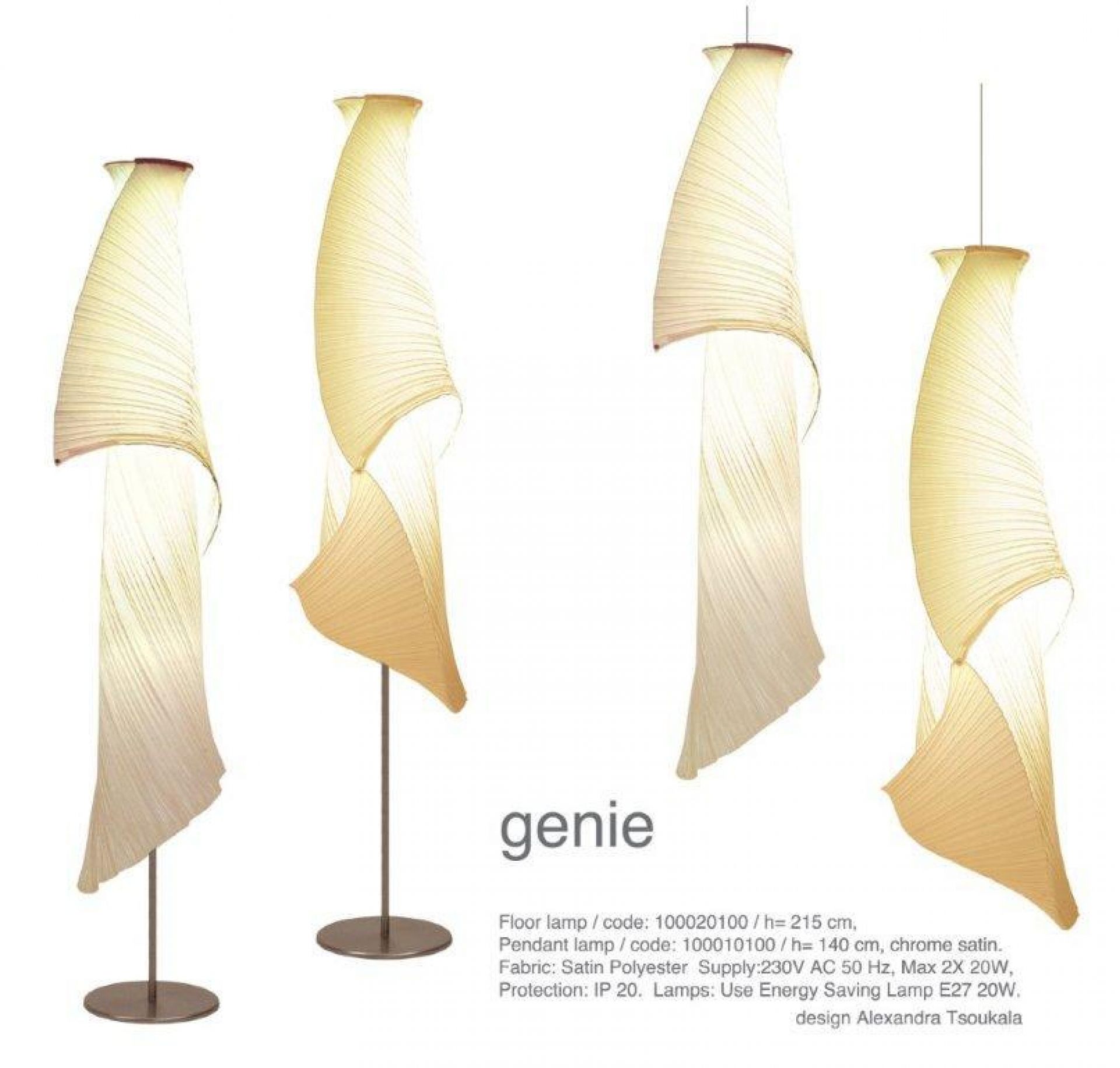 Genie floor lamp Alexandra Tsoukala