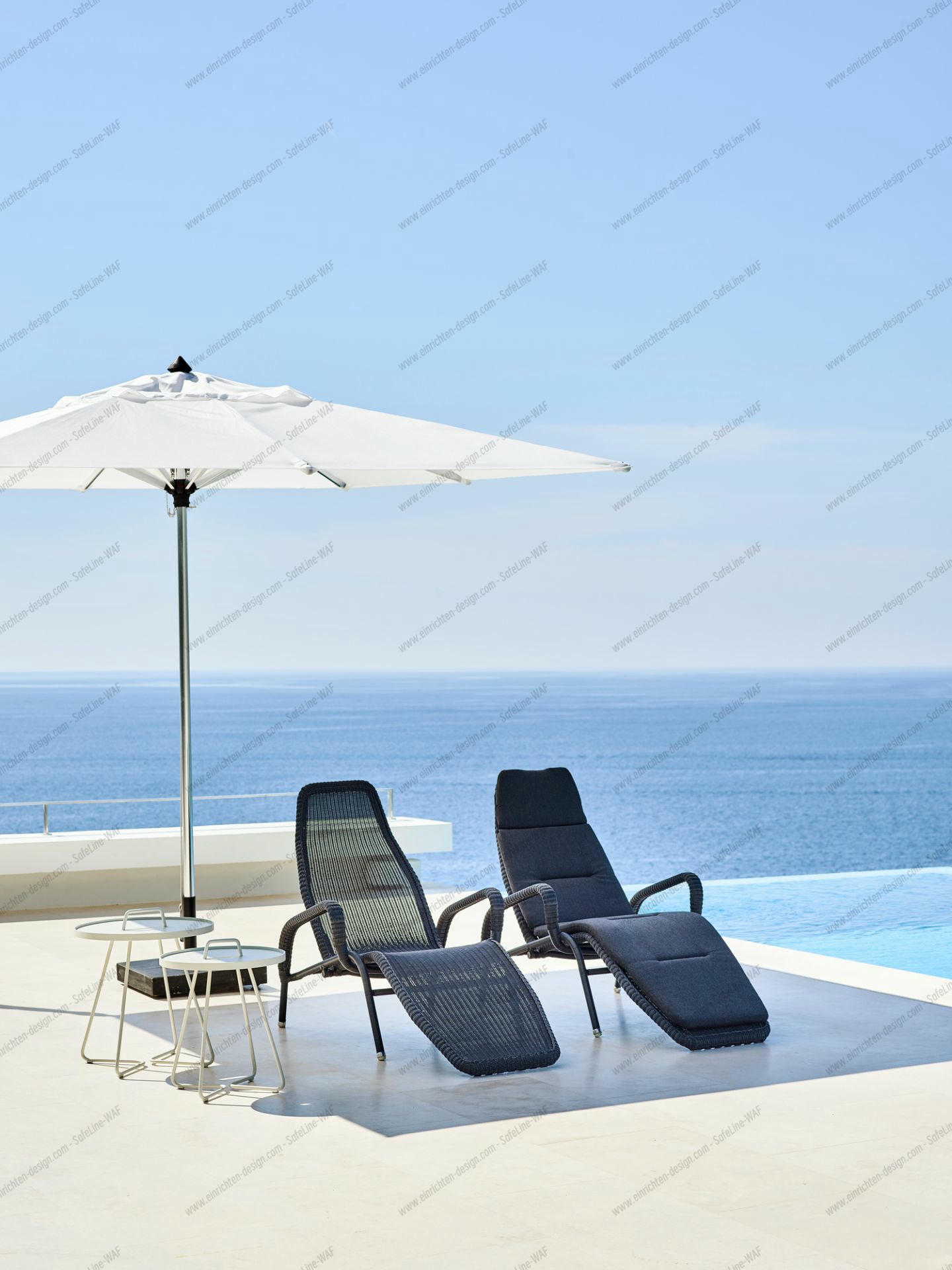 Sunrise Outdoor Sun lounger stackable Cane-Line
