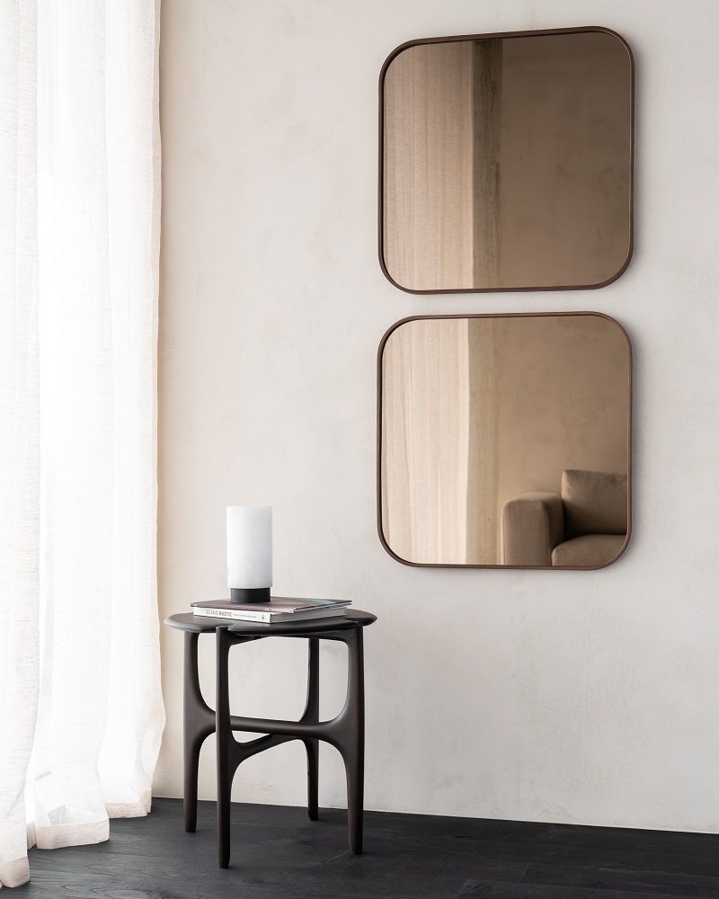 Camber Wall Mirror Bronze Ethnicraft