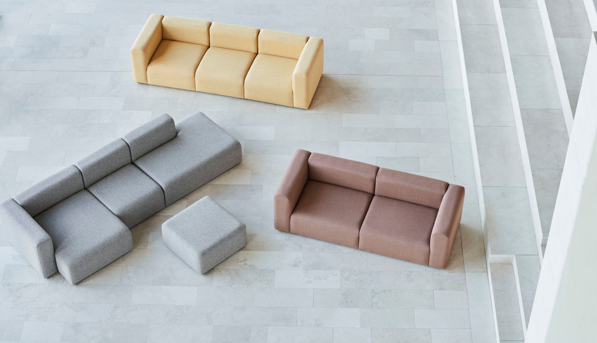 Mags Sofa 3 Seater Combination 4 Hay Hallingdal 130 - Right