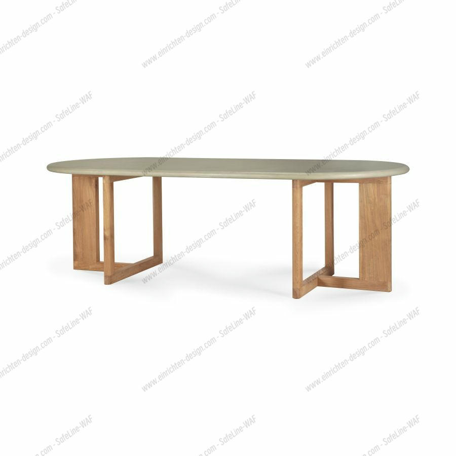 Trestle outdoor dining table Ethnicraft