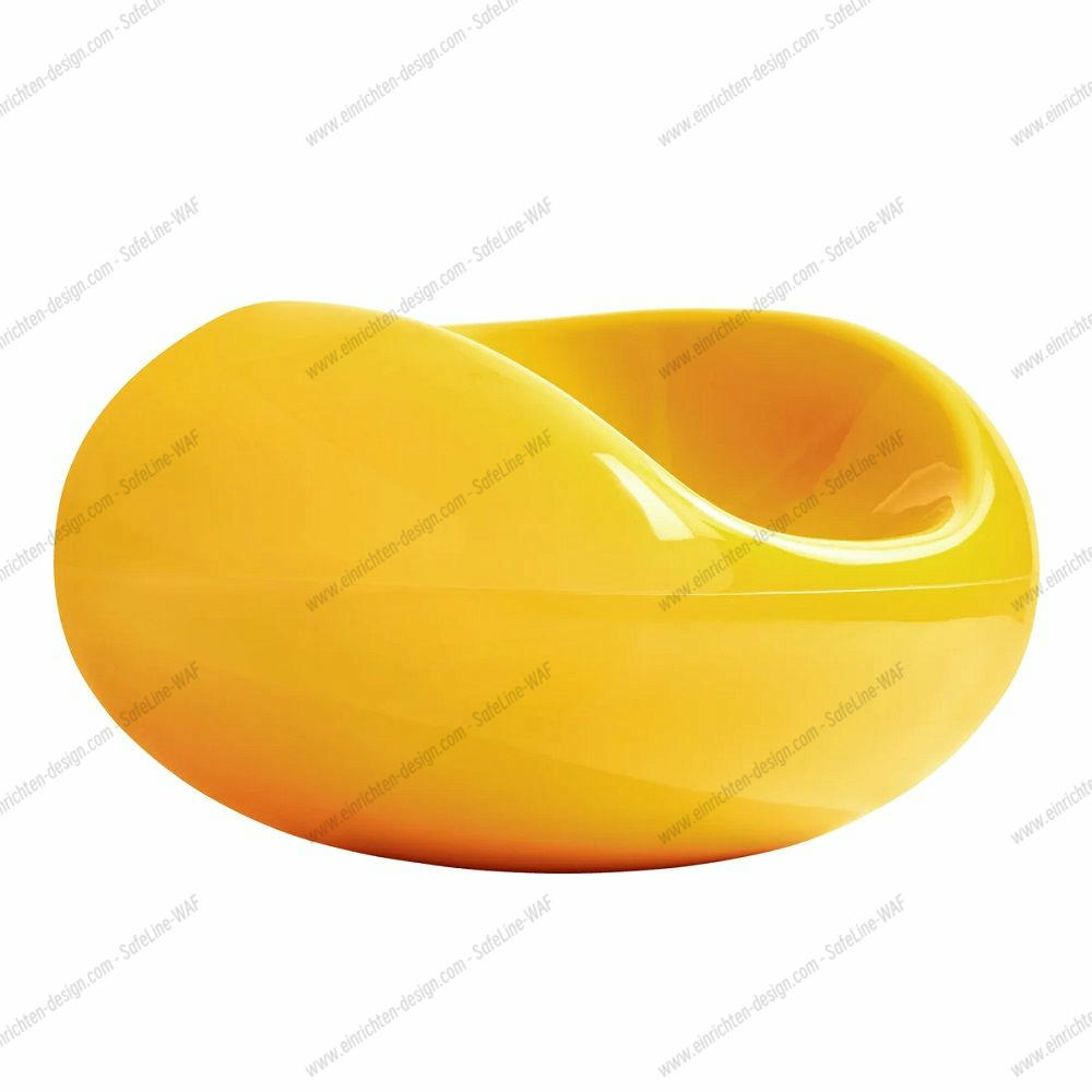 Gelber Pastil Stuhl von Eero Aarnio: Moderner Designklassiker, Sitzmöbel in skulpturaler Form.