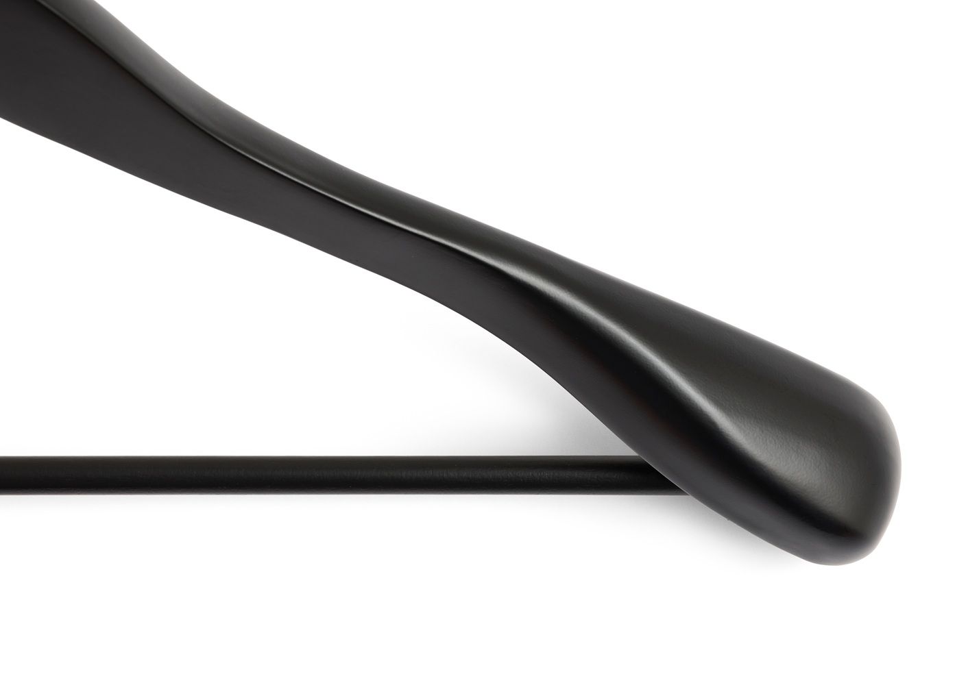 Smooth Coat Hanger with Wide Bar, Set of 4, Hay