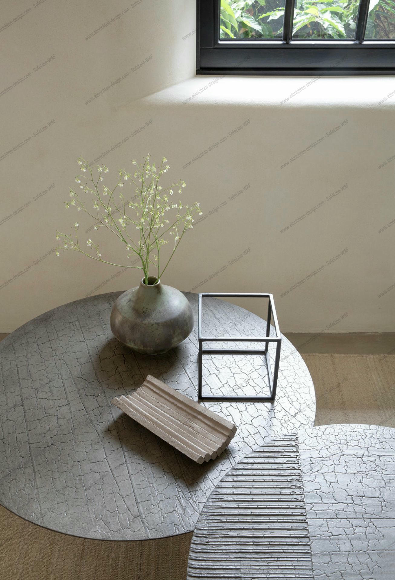 Luna Coffee Table Lava Linear Whisky Ethnicraft