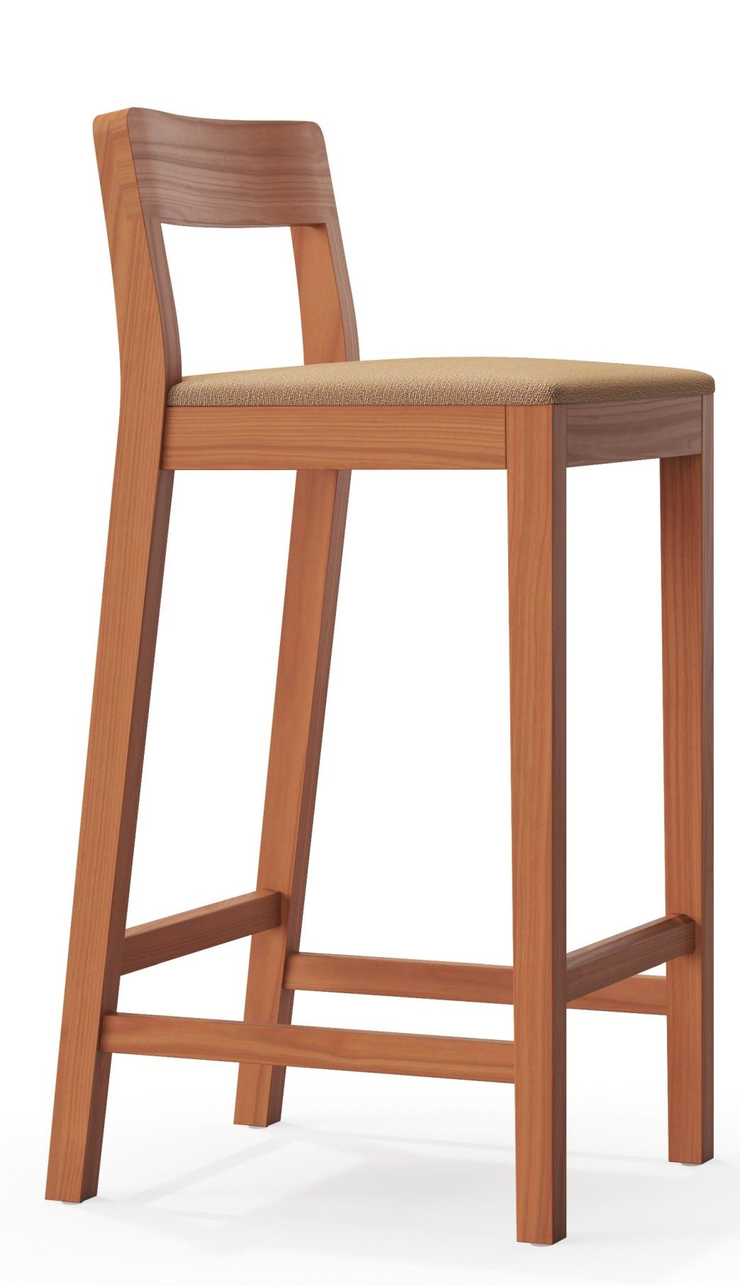 Sit Wood Bar Stool with Seat Cushion Zeitraum Sit Wood Bar Stool with Seat Cushion Zeitraum